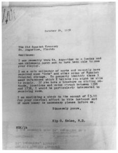 Letter from kip kelso October 24 1958