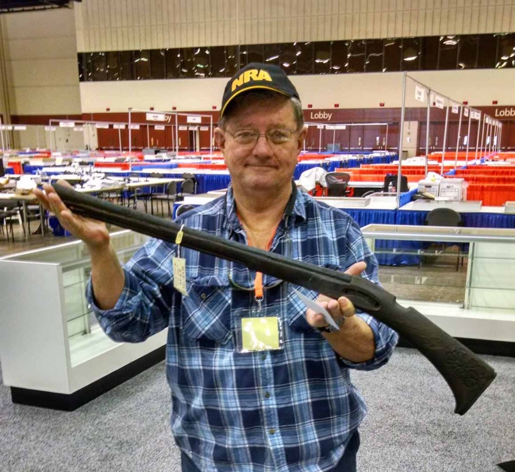 Terry Armstrong with a Musket